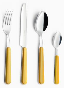 Servizio Set di Posate 24 pezzi in Acciaio Inox Eme Brio Giallo 56