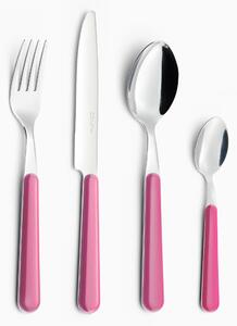 Servizio Set di Posate 24 pezzi in Acciaio Inox Eme Brio Rosa 66