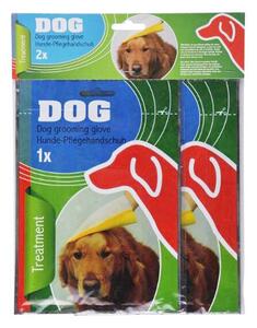 Set 2 Pezzi Guanti per Toeletta per Cani con lozione Senza Risciacquo