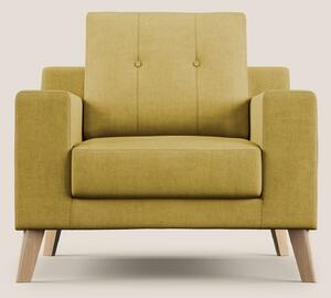 Danish poltroncina in tessuto morbido impermeabile T02 giallo