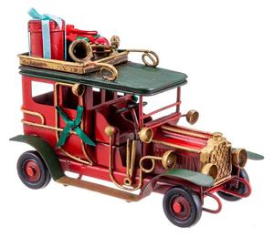 Statuetta natalizia in metallo (altezza totale 8 cm) Vintage Car – Casa Selección