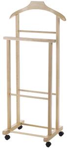 Appendiabiti Indossatore Salvaspazio Ingresso 5x44,5x97,5 cm in Legno di Faggio