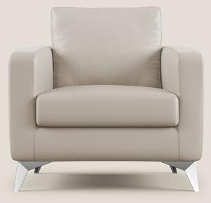 Orione Poltroncina in ecopelle moderna e impermeabile T04 beige