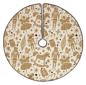 Tappeto in cotone sotto l'albero di Natale , ø 130 cm Golden Nut Cracker - Butter Kings
