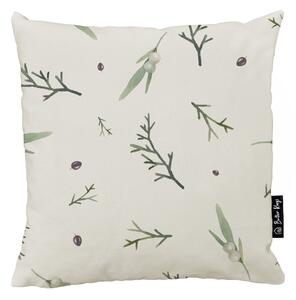 Federa con motivo natalizio 45x45 cm Delicate Green - Butter Kings