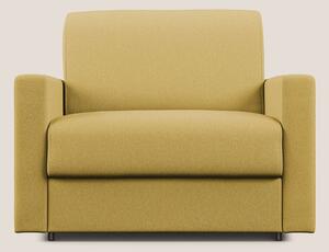 Chris poltrona letto in tessuto impermeabile T13 giallo
