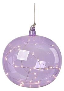 Decorazione luminosa natalizia viola da appendere ø 18 cm Lina - Markslöjd