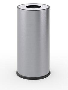 Pattumiera a Bidone Ø 35x71 cm 1 Scomparto 70 L in Acciaio Inox Satinato