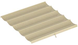 Telo per Pergola 250x255 cm con 10 Fori di Drenaggio in Poliestere Beige