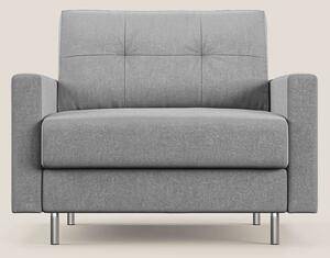 Megan poltrona letto in microfibra smacchiabile T11 grigio