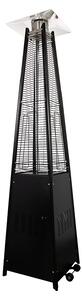 Stufa a Fungo a Gas Max 13kW Fiamma Viva Verticale 52x52x227 cm Pyramid Nero