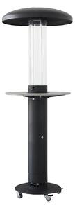 Tavolo Accessorio per Stufa a Fungo Lumea Ø80 cm Effetto Legno Grigio