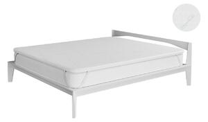 Topper Memory Con Fodera Matrimoniale 160x190 cm in Poliestere e Bioceramica Bianco
