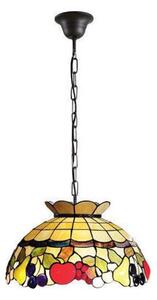 Lampadario classico perenz fruit t923 s led e27 sospensione vetro tiffany artigianale - Perenz