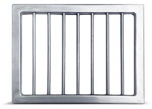 Griglia per Vasca Fontana Oslo 28,6x21,6x1 cm in Ferro Zincato Grigio