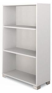 Libreria a Giorno 3 Ripiani 70x29x118 cm Bianco Fiammato