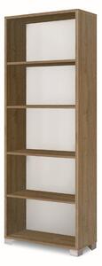 Libreria a Giorno 5 Ripiani 70x29x190 cm Noce Stelvio