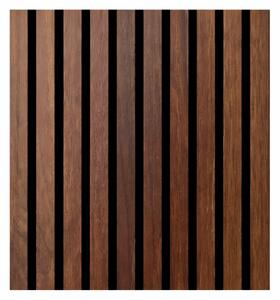 Set 12 Pannelli Decorativi 60x60 cm Motivo a Doghe in MDF e Feltro PET Rivestimento Murale Fonoassorbente Noce Chiaro