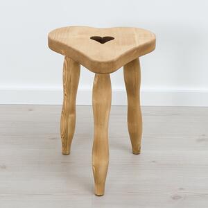 Sgabello con cuore intagliato - LM-M45