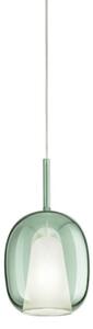 Lampadario moderno perenz illumina rain 8253+6747 cl e27 led vetro metallo - Perenz