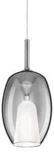 Lampadario moderno perenz illumina rain 8255+6747 cl e27 led vetro metallo - Perenz
