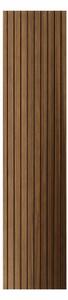 Set 10 Pannelli Decorativi 120x30 cm Rivestimento Murale Effetto Legno in PVC Noce Chiaro