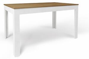 Tavolo Allungabile 140/00x80x75 cm Noce Stelvio e Ossido Bianco