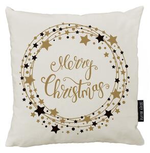 Cuscino natalizio con fodera in cotone, 45 x 45 cm Stars Wreath - Butter Kings