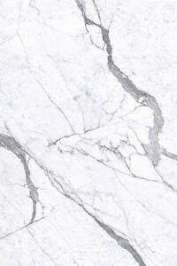 Set 6 Pannelli Decorativi Area 4,3 mq 120x60 cm Rivestimento Murale Effetto Marmo in PVC Bianco