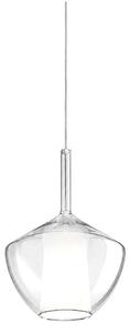 Lampadario moderno perenz illumina rain 8251+6747 cl e27 led vetro metallo - Perenz