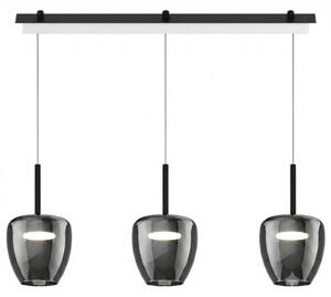 Lampadario moderno top light kylie 1236 3p + r60x4r3 ne gx53 led metallo vetro pirex - Top Light