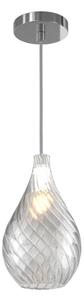 Lampadario moderno top light tide 1242 kappa + r10t1 cr e27 led metallo vetro pirex - Top Light