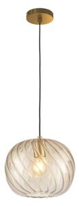 Lampadario moderno top light tide 1242 delta + r10t1 os e27 led metallo vetro pirex - Top Light