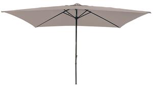 Ombrellone da Giardino Cuba 3x2 m Copertura in Poliestere Struttura in Acciaio Tortora
