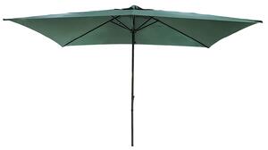 Ombrellone da Giardino Cuba 3x2 m Copertura in Poliestere Struttura in Acciaio Verde