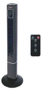Ventilatore a Torre 50W Display Digitale 3 Potenze in PP e ABS Nero