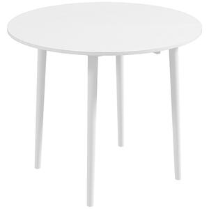 Tavolo Pieghevole Moderno a Ribalta Ø89x73,5 cm in Truciolato e Legno di Pino