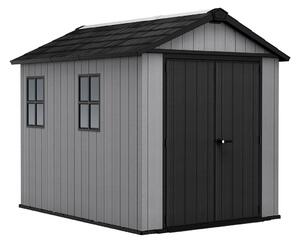 Casetta Box da Giardino 230x287x246 cm Newton Plus 759/975 Doppia Opzione Montaggio in Resina Evotech+ Grigio cm