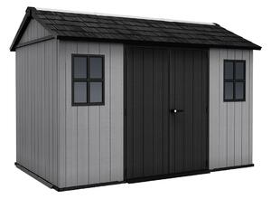 Casetta Box da Giardino 230x350x246 cm Newton Plus 7511/1175 Doppia Opzione Montaggio in Resina Evotech+ Grigio cm