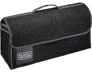 BLACK+DECKER Borsa Organizer da Viaggio per Bagagliaio 55x15x23 cm Chiusura Velcro Nero