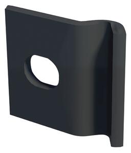 Piastra di montaggio in acciaio galvanizzato plastificato Medium quadrato H 1 cm L 3,2 x 3,2 cm