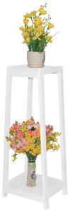 Fioriera Portavasi in Legno 35x30x90 cm Bianco