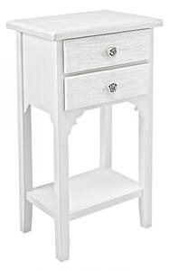 Mobiletto Blanc 2 Cassetti in Legno
