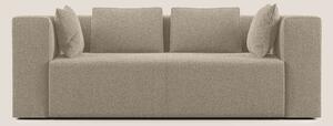 Nettuno divano moderno componibile in morbido tessuto bouclè T07 beige