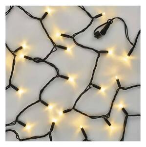 Catena luminosa interconnettibile 50xLED/5m IP44 bianco caldo nero