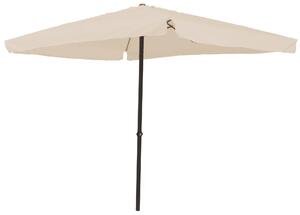 Ombrellone Quadrato da Giardino 3x3 m Palo Ø48 mm Struttura in Acciaio Esterno Écru