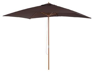 Ombrellone da Giardino 2x2,95 m Palo Ø38 mm in Legno Marrone