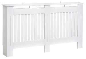 Copritermosifone in Legno MDF Bianco 152x19x81 cm