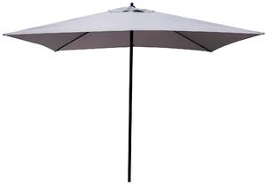 Ombrellone da Giardino 2x3 m Palo Ø38 mm in Acciaio Fadi Push-Up Grigio