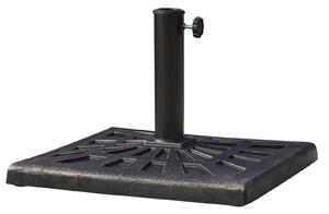 Base per Ombrellone da Giardino Ø38 a Ø48 Rettangolare 16kg in Resina 47x32 cm